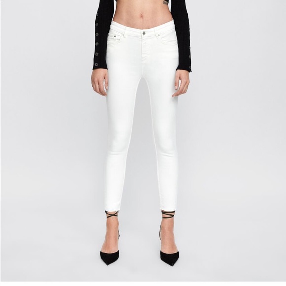 Zara white skinny jeans Clearance